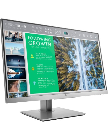 HP EliteDisplay E243 60,5 cm (23.8") 1920 x 1080 Pixel Full HD LED Nero, Argento