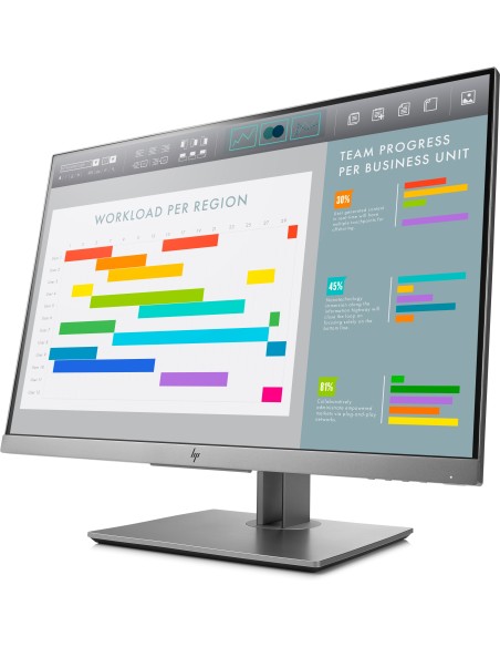 HP EliteDisplay E243i 61 cm (24") 1920 x 1200 Pixel WUXGA LED Nero, Argento