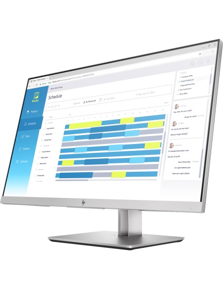 HP EliteDisplay E273d 68,6 cm (27") 1920 x 1080 Pixel Full HD LED Nero, Argento