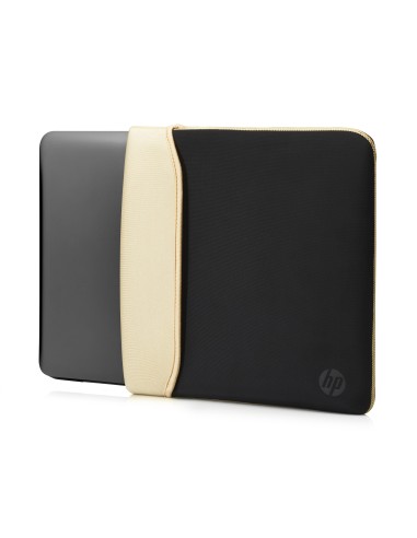 HP Reversible Neoprene borsa per notebook 39,6 cm (15.6") Custodia a tasca Nero, Oro