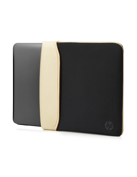 HP Reversible Neoprene borsa per notebook 39,6 cm (15.6") Custodia a tasca Nero, Oro