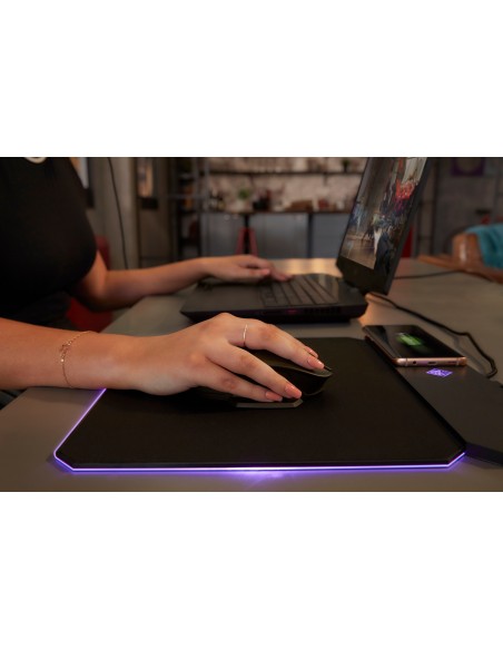 HP 3ML37AA Tappetino per mouse per gioco da computer Nero