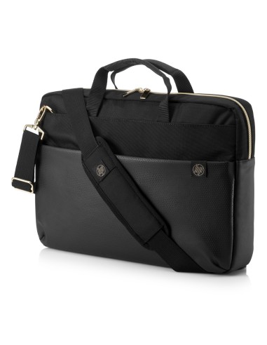 HP 15.6 Pavilion Accent borsa per notebook 39,6 cm (15.6") Valigetta ventiquattrore Nero, Oro