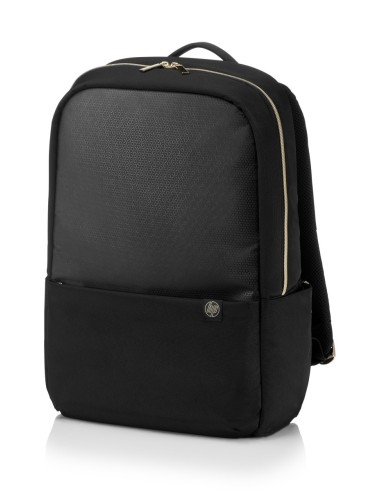 HP 15.6 Pavilion Accent borsa per notebook 39,6 cm (15.6") Zaino Nero, Oro