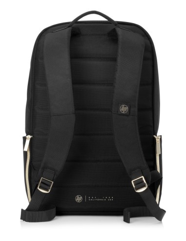 HP 15.6 Pavilion Accent borsa per notebook 39,6 cm (15.6") Zaino Nero, Oro