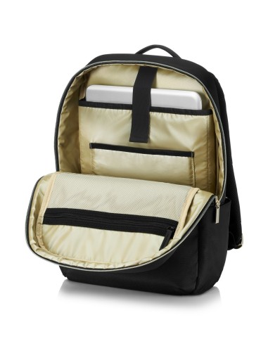 HP 15.6 Pavilion Accent borsa per notebook 39,6 cm (15.6") Zaino Nero, Oro