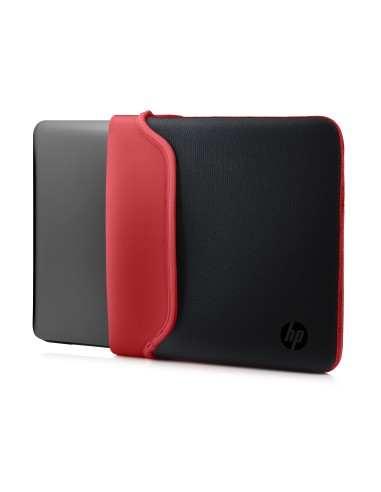 HP V5C26AA borsa per notebook 35,6 cm (14") Custodia a tasca Nero, Rosso