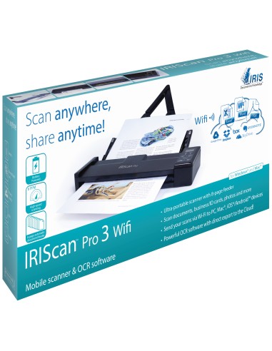 I.R.I.S. IRIScan Pro 3 Wi-Fi Scanner a foglio 600 x 600 DPI A4 Nero