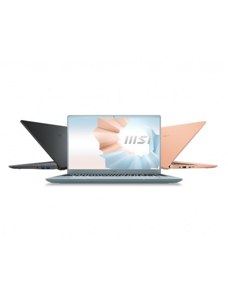 MSI Modern 14 B11M-203IT i7-1165G7 Computer portatile 35,6 cm (14") Full HD Intel® Core™ i7 8 GB DDR4-SDRAM 512 GB SSD Wi-Fi 6