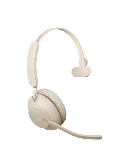Jabra Evolve2 65, UC Mono Auricolare Wireless A Padiglione Ufficio USB tipo A Bluetooth Beige
