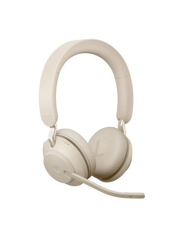 Jabra Evolve2 65, MS Stereo Auricolare Wireless A Padiglione Ufficio USB tipo A Bluetooth Beige