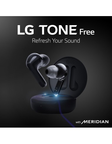LG TONE Free FN6 Black Cuffie Bluetooth True Wireless con custodia UVnano