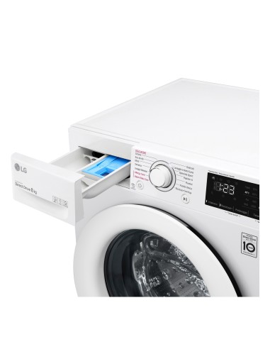 LG F4WV308S3E Lavatrice Intelligente AIDD 8kg Vapore 1400 Giri min Carica frontale Classe C