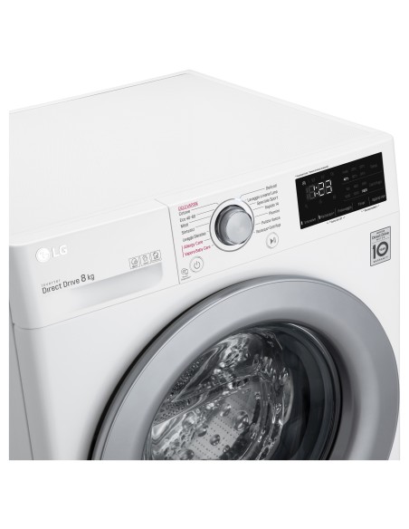 LG F4WV308S4E Lavatrice Intelligente AIDD 8kg Vapore 1400 Giri min Carica frontale Classe C
