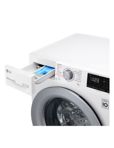 LG F4WV308S4E Lavatrice Intelligente AIDD 8kg Vapore 1400 Giri min Carica frontale Classe C