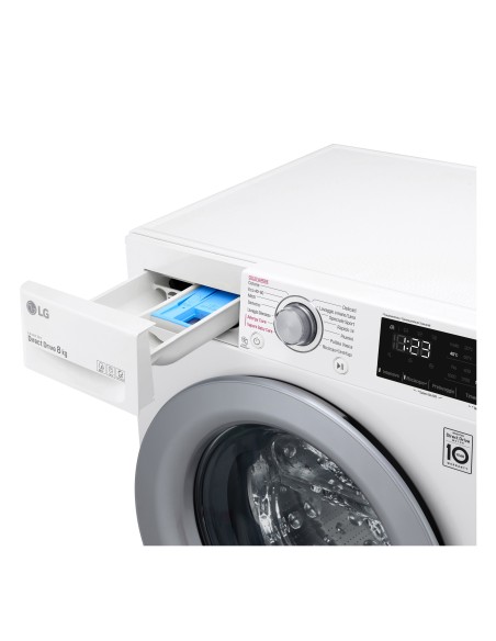 LG F4WV308S4E Lavatrice Intelligente AIDD 8kg Vapore 1400 Giri min Carica frontale Classe C