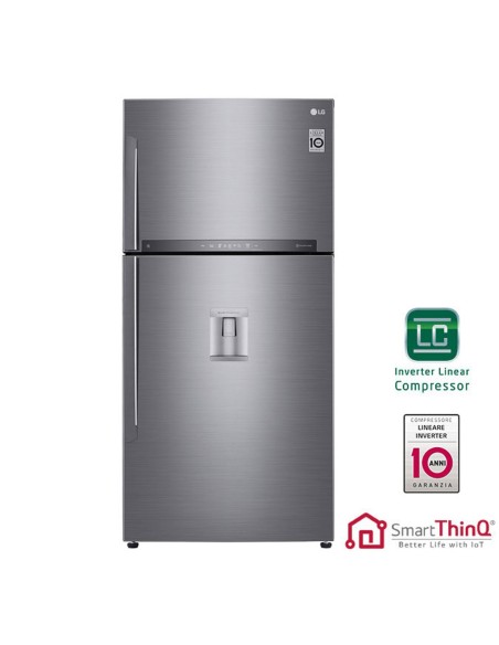 LG GTF925PZPZD frigorifero con congelatore Libera installazione 565 L Acciaio inossidabile