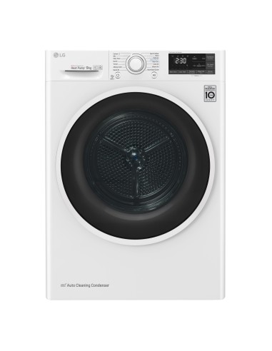 LG RC90U2AV4Q Asciugatrice 9 kg Pompa di Calore Pompa di Calore Libera installazione Carica frontale A+++-10%