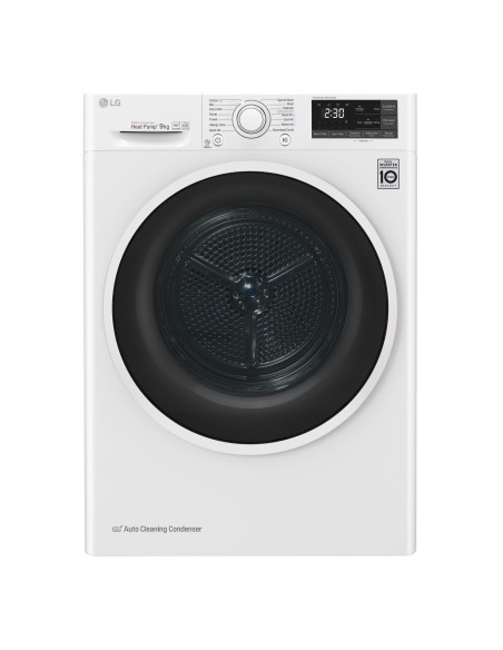 LG RC90U2AV4Q Asciugatrice 9 kg Pompa di Calore Pompa di Calore Libera installazione Carica frontale A+++-10%