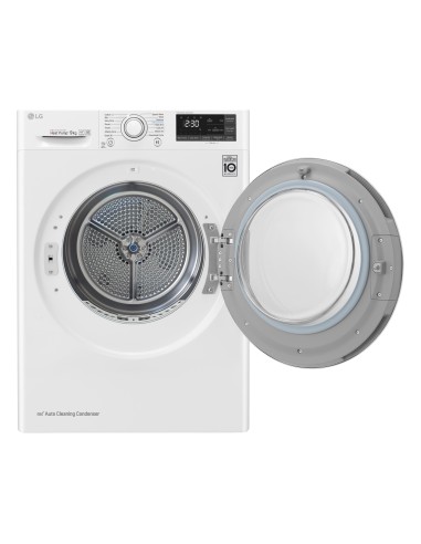 LG RC90U2AV4Q Asciugatrice 9 kg Pompa di Calore Pompa di Calore Libera installazione Carica frontale A+++-10%
