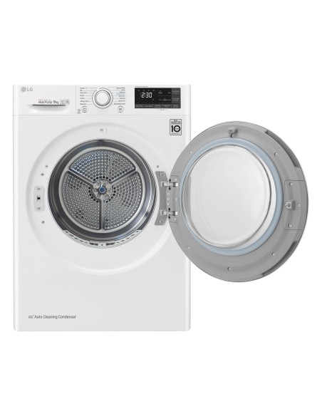 LG RC90U2AV4Q Asciugatrice 9 kg Pompa di Calore Pompa di Calore Libera installazione Carica frontale A+++-10%