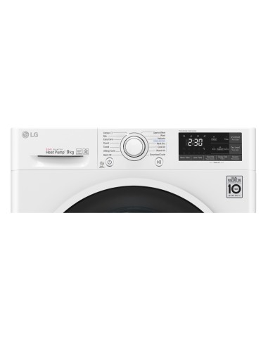 LG RC90U2AV4Q Asciugatrice 9 kg Pompa di Calore Pompa di Calore Libera installazione Carica frontale A+++-10%