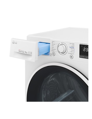 LG RC90U2AV4Q Asciugatrice 9 kg Pompa di Calore Pompa di Calore Libera installazione Carica frontale A+++-10%
