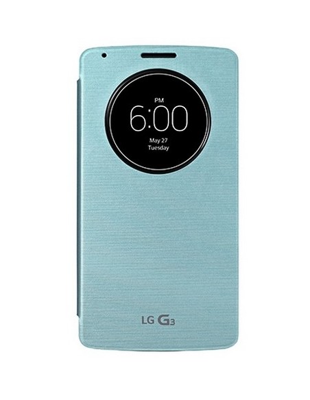 LG CCF-345G custodia per cellulare Custodia flip a libro Turchese