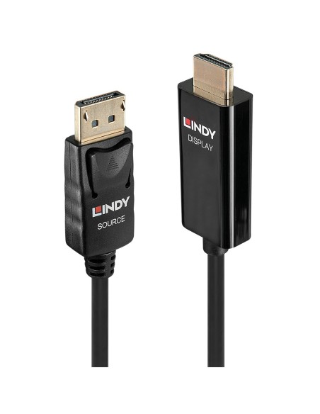 Lindy 40917 cavo e adattatore video 3 m DisplayPort HDMI tipo A (Standard) Nero