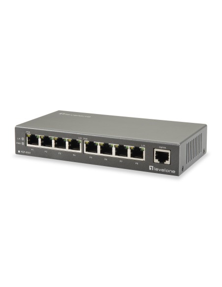 LevelOne FEP-0931 Fast Ethernet (10 100) Supporto Power over Ethernet (PoE) Nero