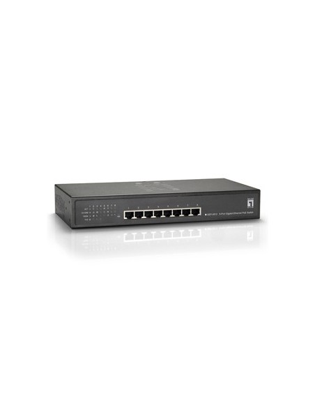 LevelOne GEP-0812 switch di rete Non gestito Gigabit Ethernet (10 100 1000) Supporto Power over Ethernet (PoE) Nero