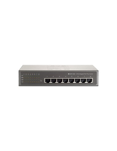 LevelOne GEP-0820 switch di rete Non gestito Gigabit Ethernet (10 100 1000) Supporto Power over Ethernet (PoE) Grigio
