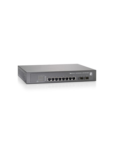 LevelOne GEP-1021 switch di rete Gigabit Ethernet (10 100 1000) Supporto Power over Ethernet (PoE) Nero