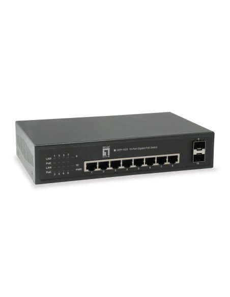 LevelOne GEP-1023W65 switch di rete Gigabit Ethernet (10 100 1000) Supporto Power over Ethernet (PoE) Nero