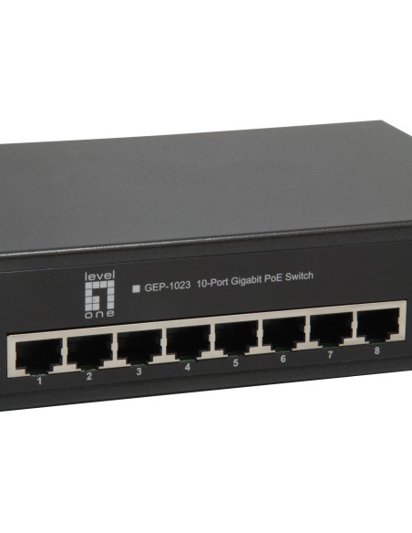 LevelOne GEP-1023W65 switch di rete Gigabit Ethernet (10 100 1000) Supporto Power over Ethernet (PoE) Nero