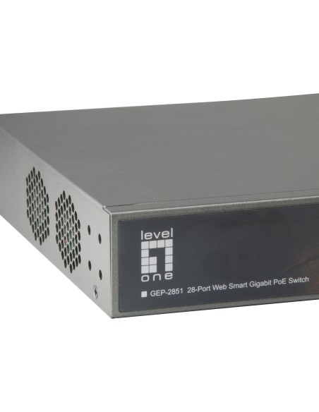 LevelOne GEP-2851 Gestito Gigabit Ethernet (10 100 1000) Supporto Power over Ethernet (PoE) Nero