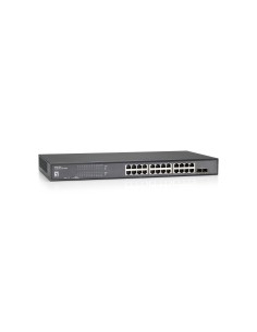 LevelOne GEU-2429 switch di rete Gigabit Ethernet (10 100 1000) Nero