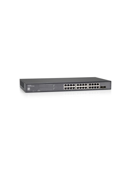 LevelOne GEU-2429 switch di rete Gigabit Ethernet (10 100 1000) Nero