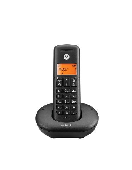 Motorola E201 telefono Telefono DECT Identificatore di chiamata Nero