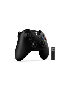 Microsoft Xbox Controller + Wireless Adapter Nero Gamepad PC, Xbox One 2