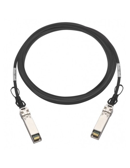 QNAP CAB-DAC30M-SFPP-DEC02 cavo InfiniBand 3 m SFP+ Nero, Metallico