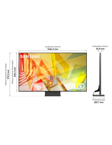 Samsung QE65Q95TAT 165,1 cm (65") 4K Ultra HD Smart TV Wi-Fi Nero, Argento