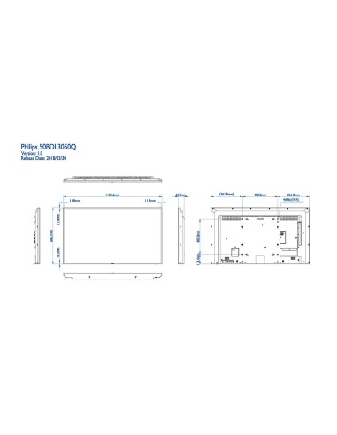 Philips 50BDL3050Q 00 visualizzatore di messaggi Pannello piatto per segnaletica digitale 125,7 cm (49.5") 350 cd m² 4K Ultra