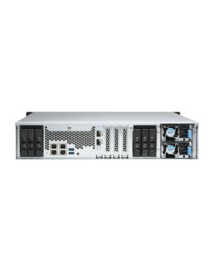 QNAP TS-h1886XU-RP NAS Armadio (2U) Collegamento ethernet LAN Nero, Grigio D-1622 2