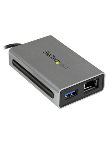 StarTech.com Adattatore di rete Thunderbolt a Gigabit Ethernet - Convertitore esterno da TB a RJ45 con porta USB 3.0 integrata