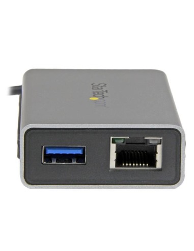 StarTech.com Adattatore di rete Thunderbolt a Gigabit Ethernet - Convertitore esterno da TB a RJ45 con porta USB 3.0 integrata