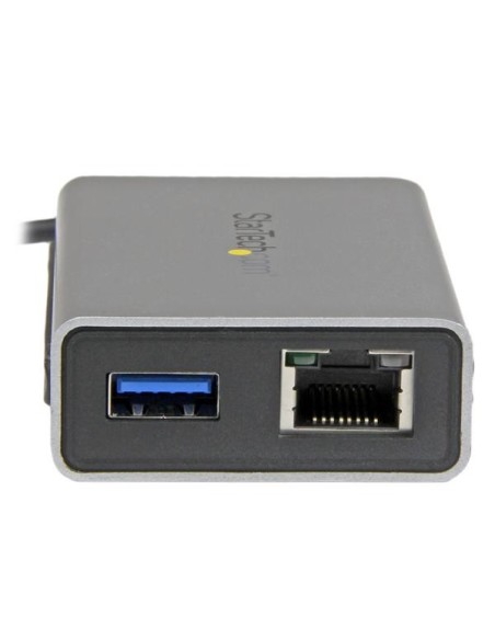 StarTech.com Adattatore di rete Thunderbolt a Gigabit Ethernet - Convertitore esterno da TB a RJ45 con porta USB 3.0 integrata