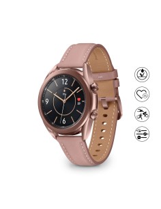 Samsung Galaxy Watch3 Smartwatch Bluetooth, cassa 41mm acciaio, cinturino pelle, Saturimetro, Rilevamento cadute, Monitoraggio