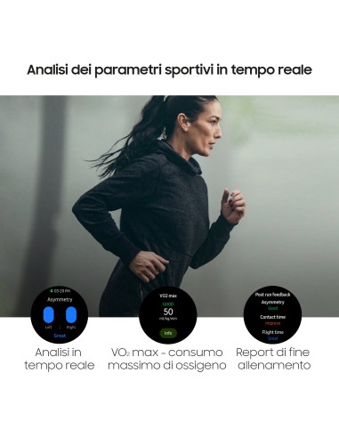 Samsung Galaxy Watch3 Smartwatch Bluetooth, cassa 41mm acciaio, cinturino pelle, Saturimetro, Rilevamento cadute, Monitoraggio