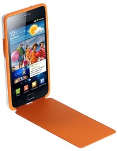 Samsung EF-C1A2WOEC custodia per cellulare Custodia flip a libro Arancione, Bianco